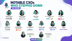 “Major startup founders and CXOs who stepped down in 2026 including executives from Swiggy, Flipkart, Myntra, Cars24, and BharatPe”