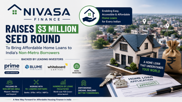 Nivasa Finance founders Samit Shetty and Hitesh Saraf after raising $3 million seed funding round