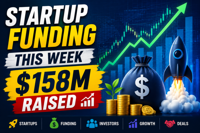 startup funding this week 158 million raised india startup funding report graph and business growth