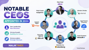 “Notable startup CEOs appointed in India during 2026 including leaders from Slice, Swiggy, Atomberg, Scaler, and Eternal”